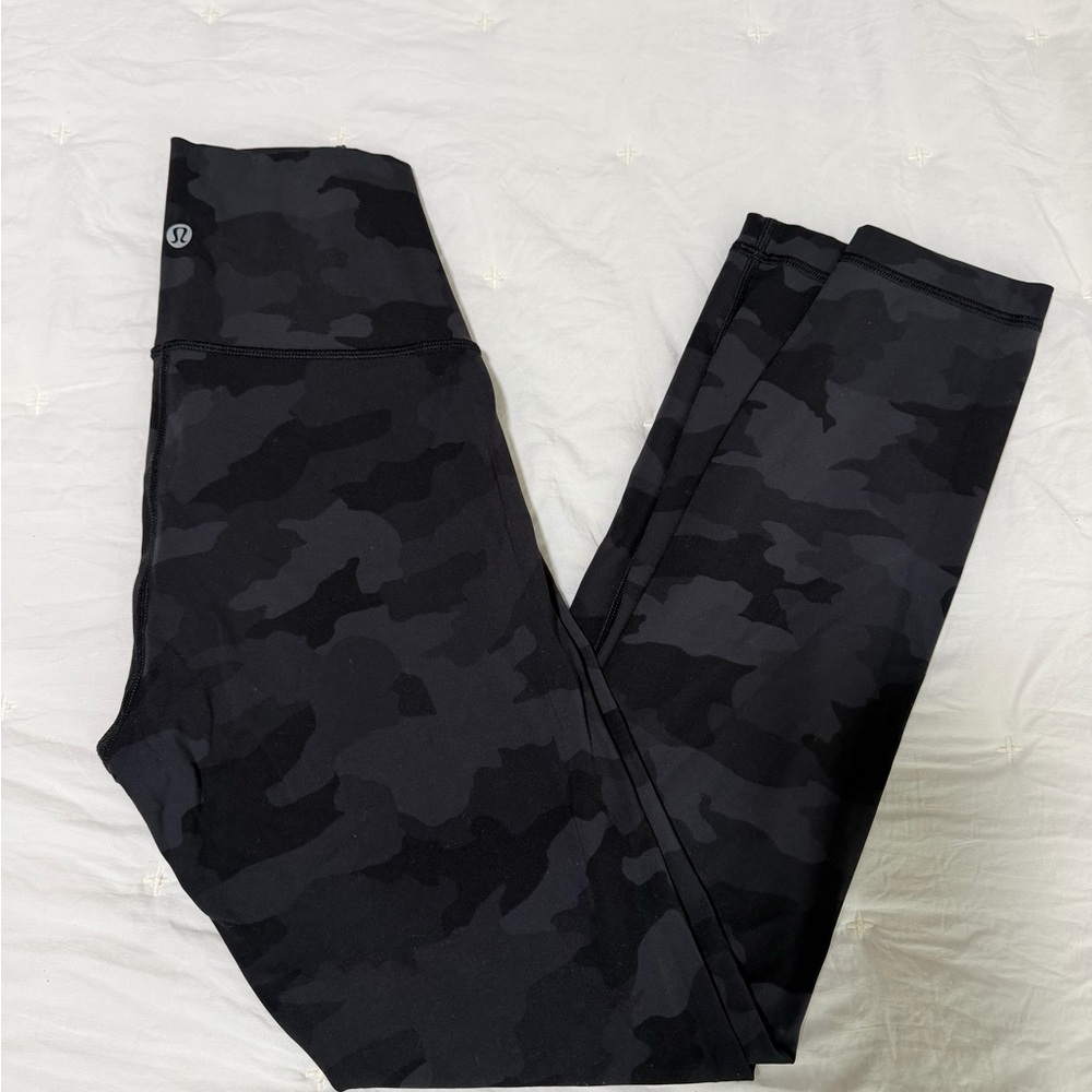 lululemon Black Camo High-Rise Leggings